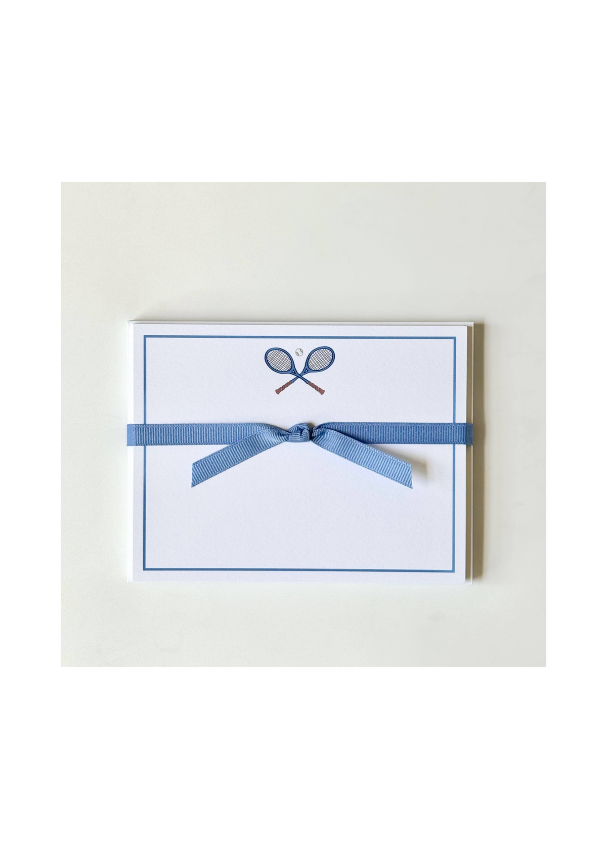 Tennis Rackets, Crossed - Flat Note Cards