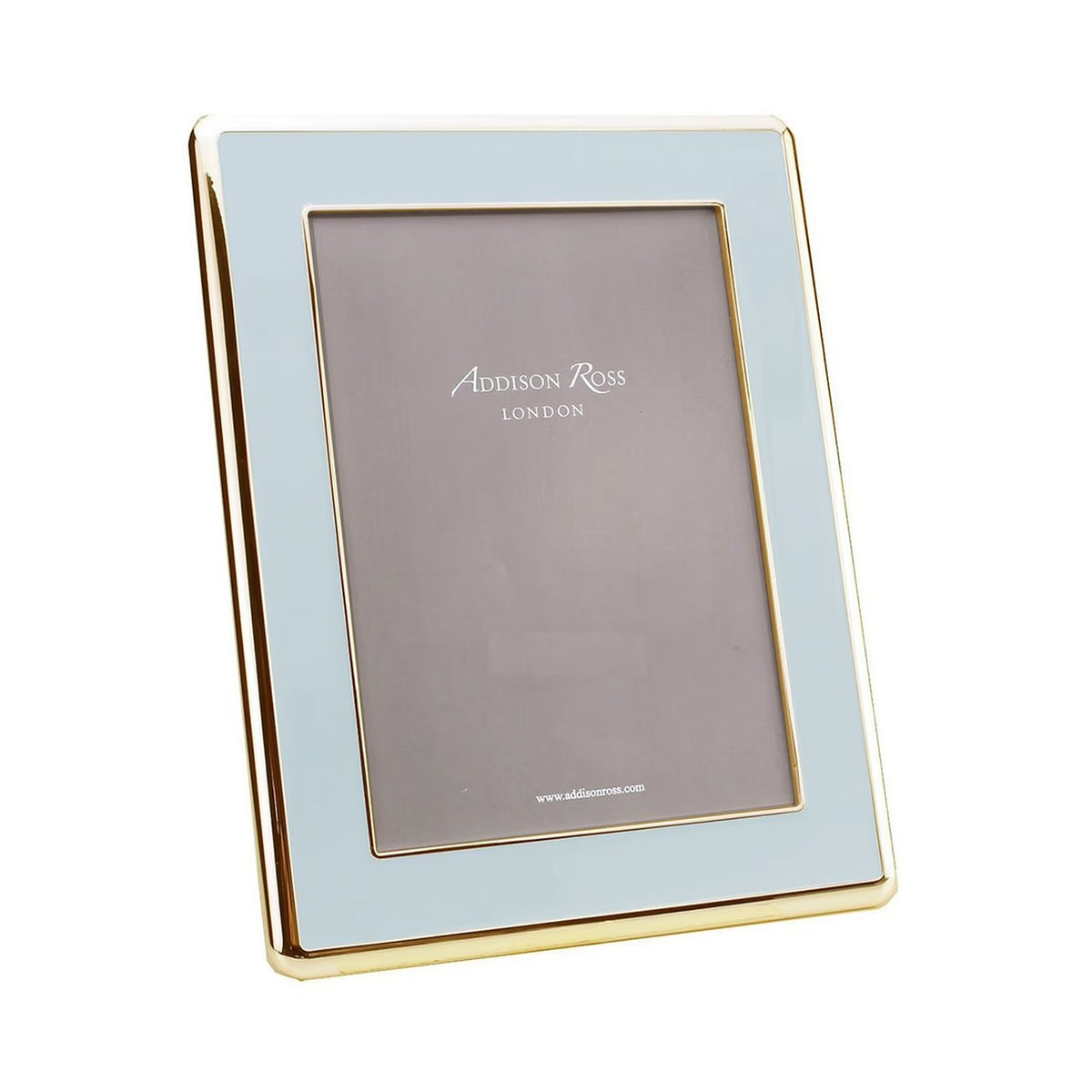 Powder Blue Enamel & Gold Curve Frame - 8"x10"