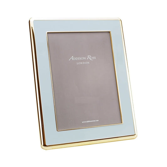 Powder Blue Enamel & Gold Curve Frame - 8"x10"