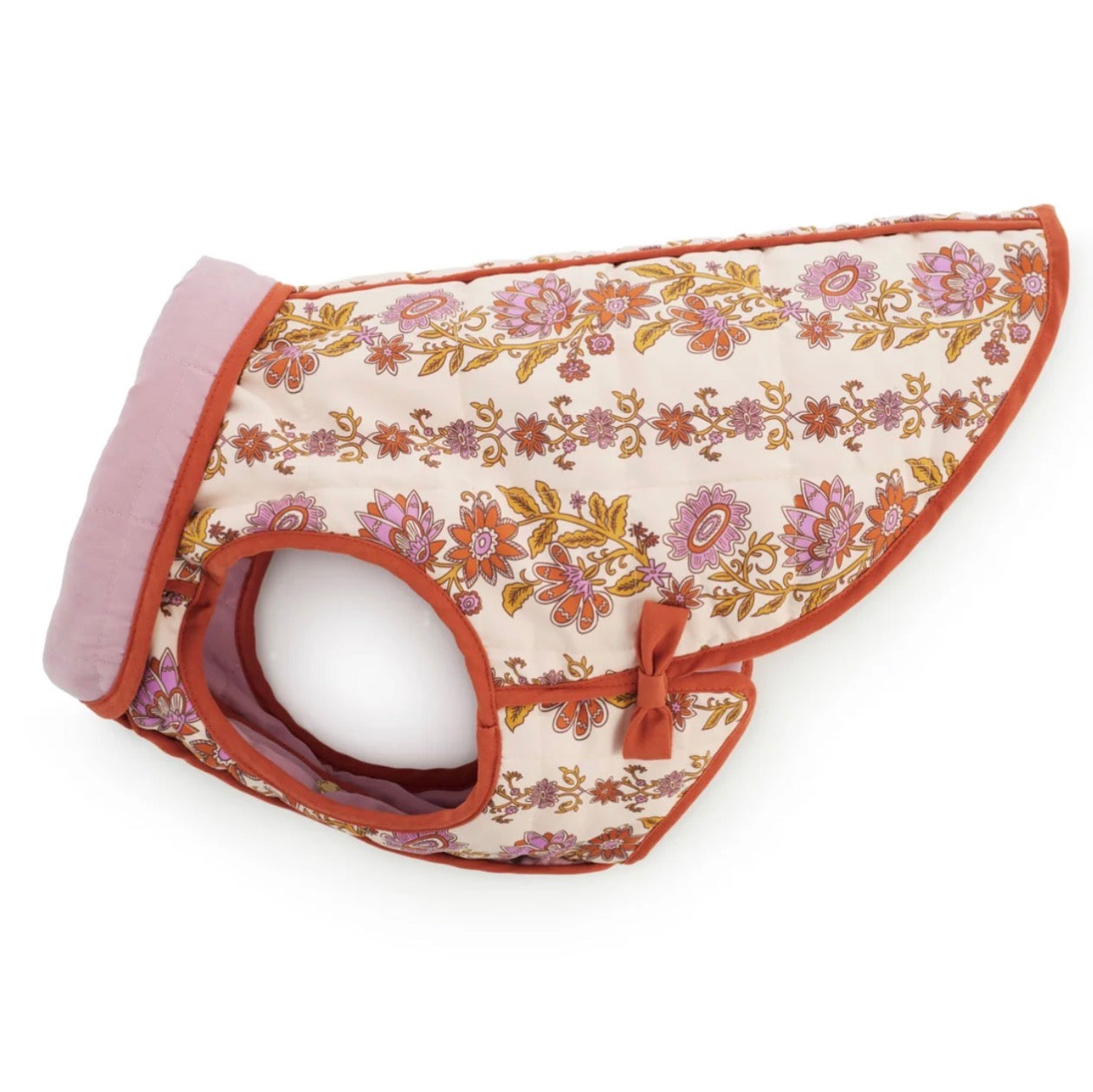 Blockprint Floral Reversible Dog Jacket