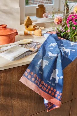 Dog Breeds Jacquard Tea Towel