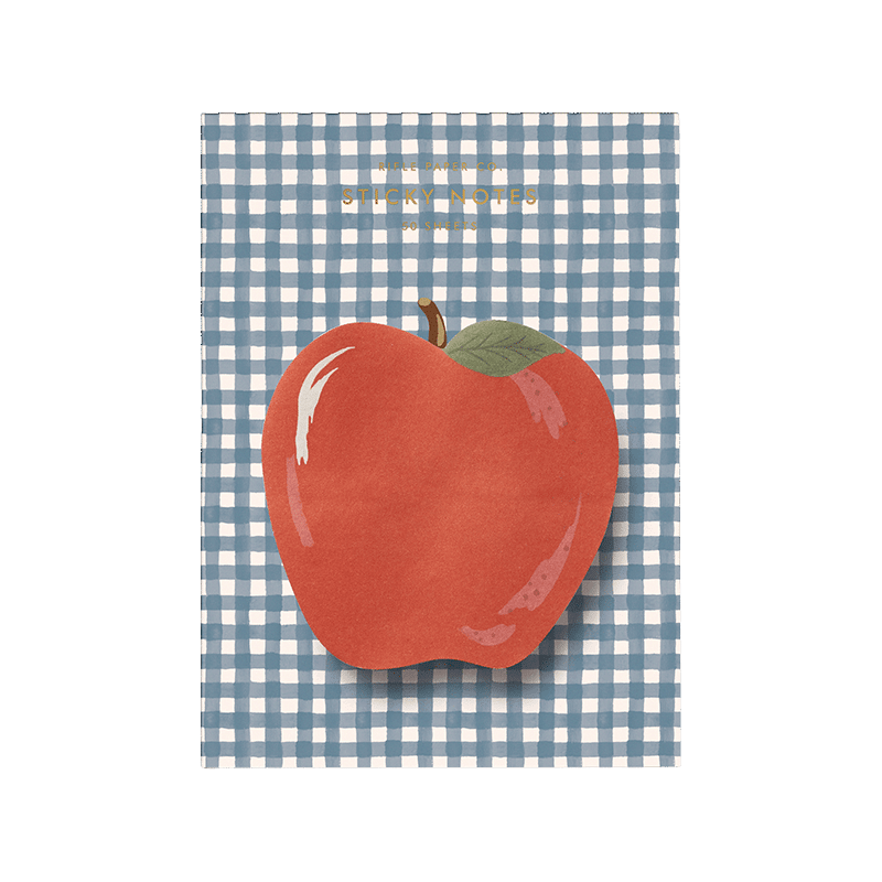 Apple Gingham Sticky Notes