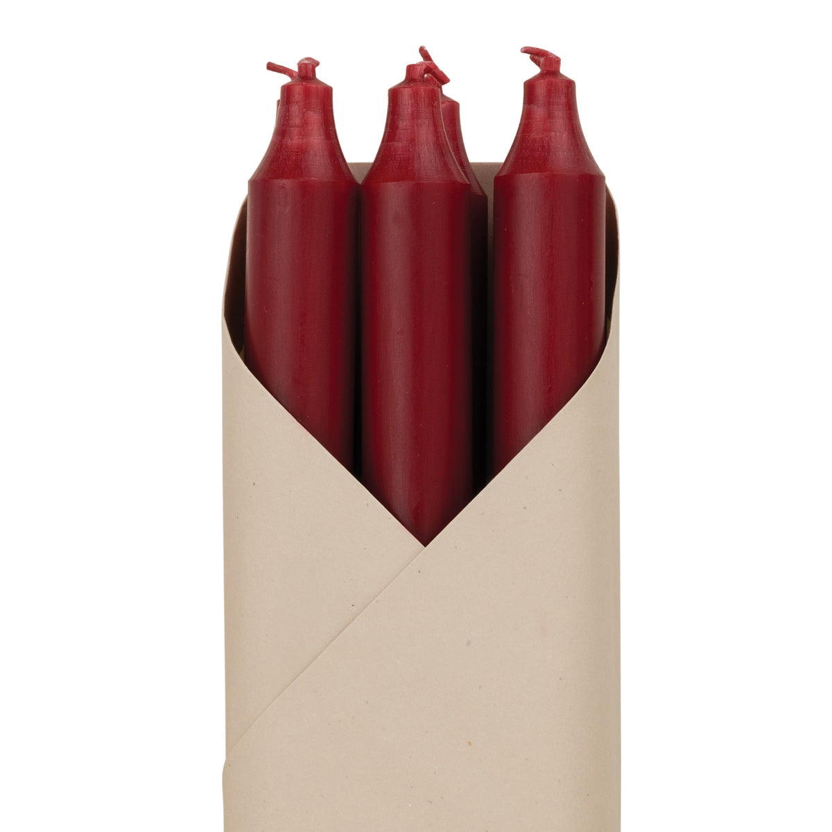 12" Taper Candles-6pk Gift Pack Crimson