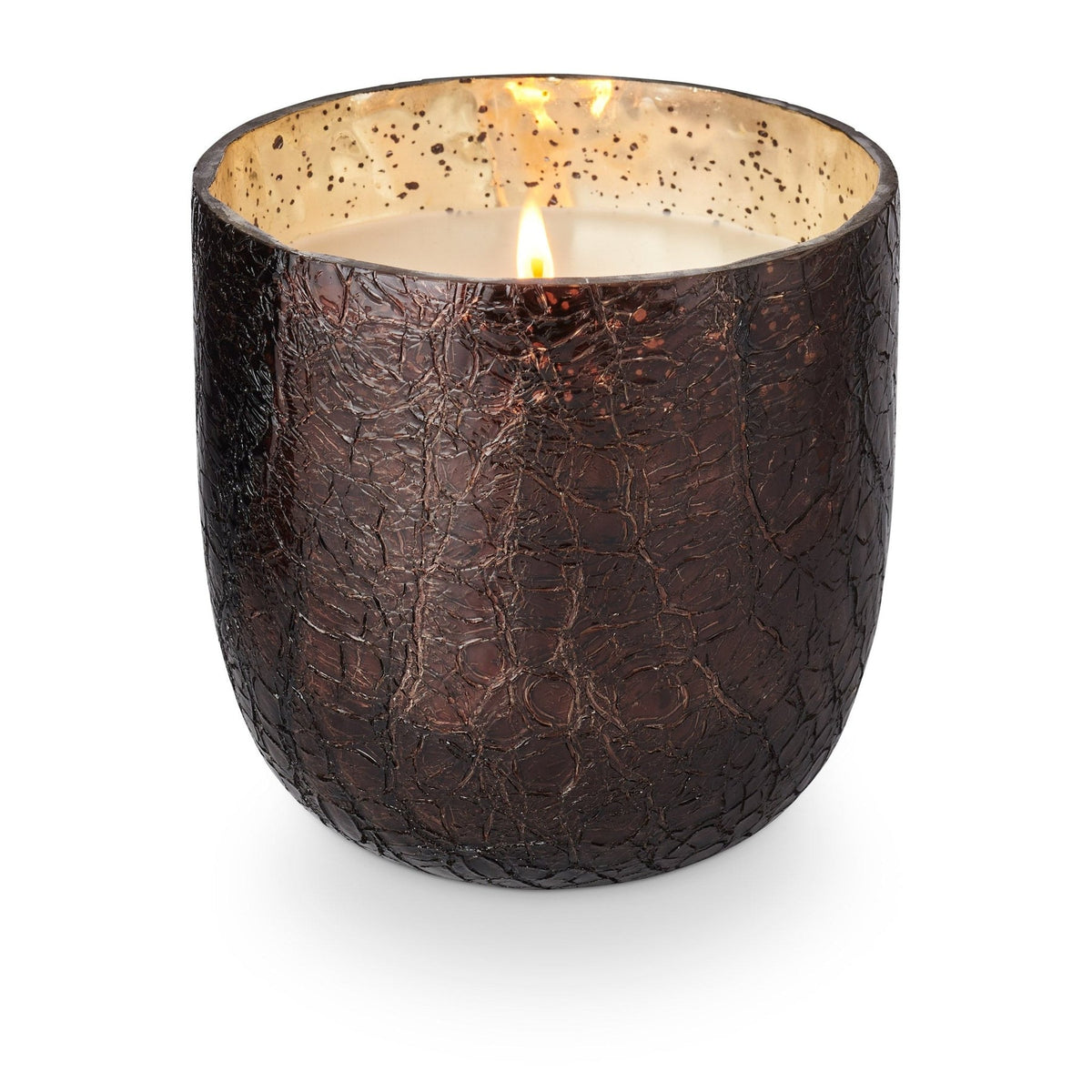 Midnight Pumpkin Large Boxed Crackle Glass Candle