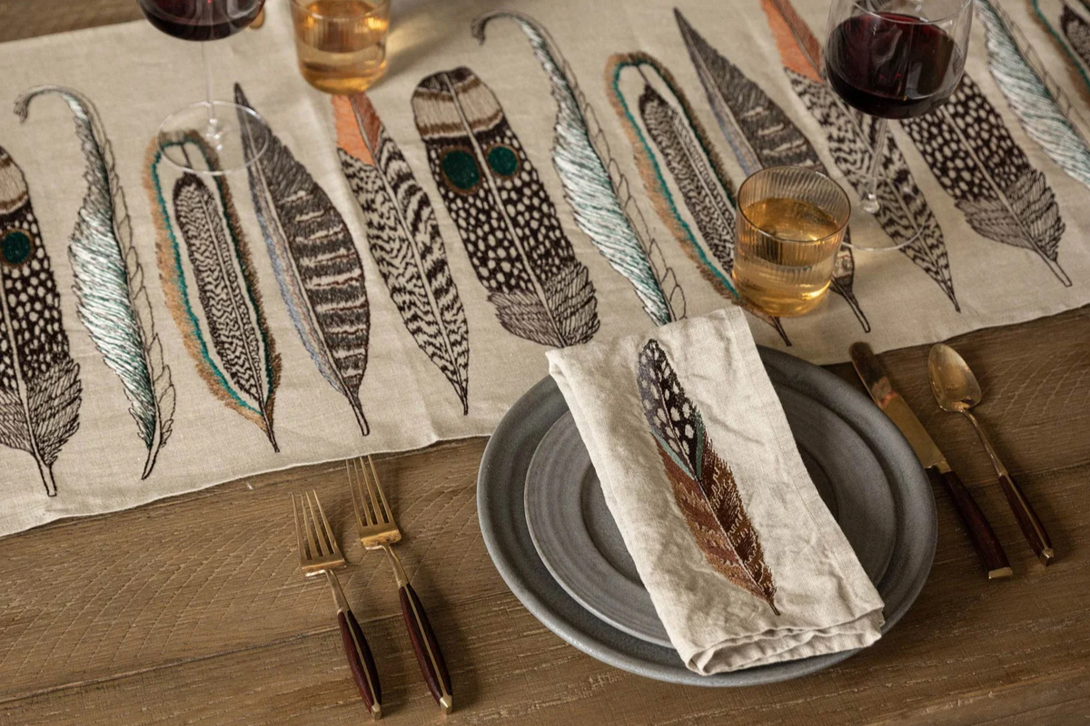 Feather Table Runner