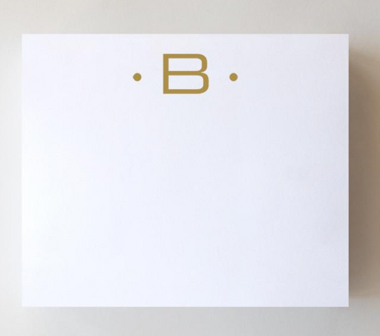 Gold Foil Large Initial Pad