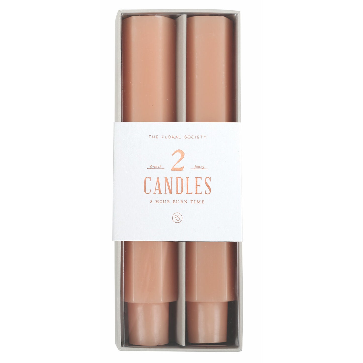 Fancy Taper Candles 6" Petal