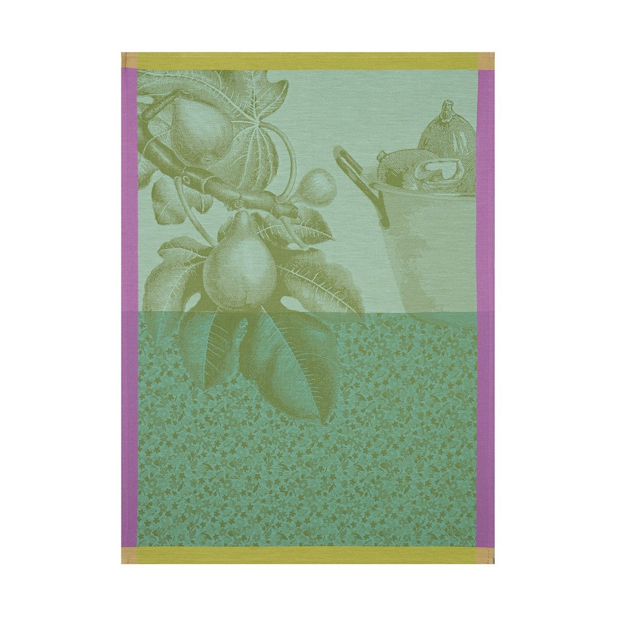 Fruits Du Verger Green Tea Towel