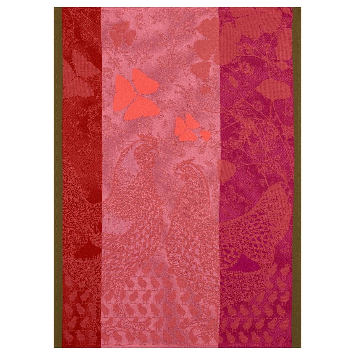 Tea Towel Farm Family Pink