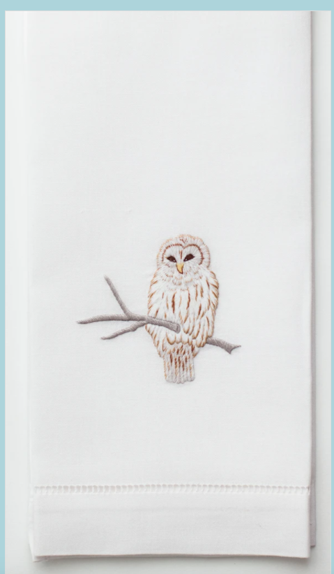 Snowy Owl Hand Towel