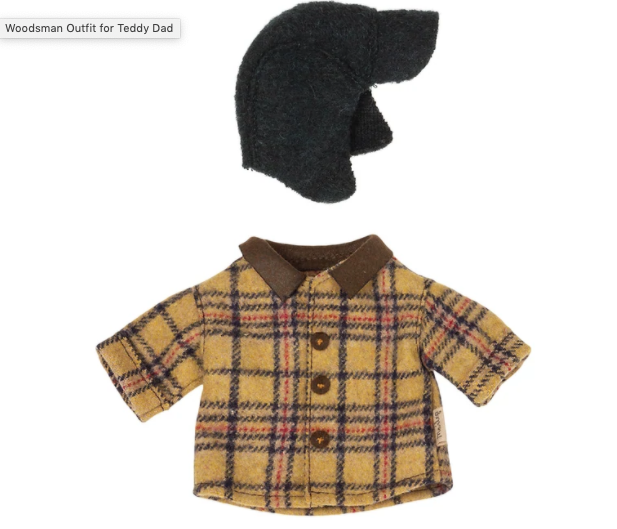 Woodsman Jacket & Hat for Teddy Dad
