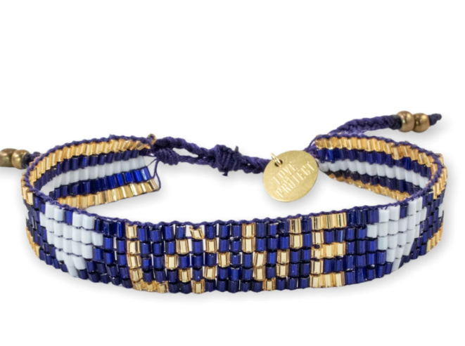 Seed Bead LOVE W/hearts Bracelet