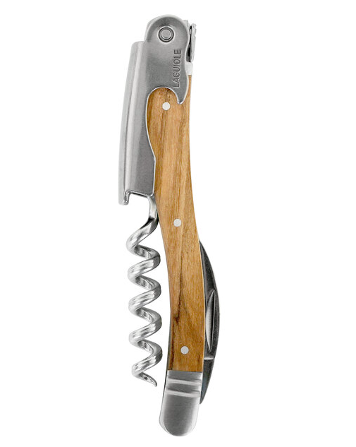 Wine Waiter Olive Wood Corkscrew Laguiole