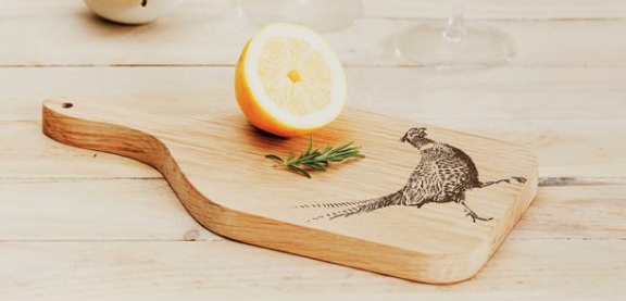 Oak Hanging Paddle - Small - Pheasant