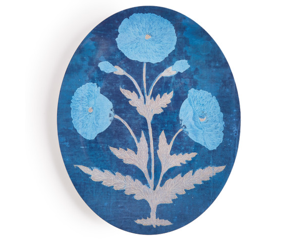 Poppy Blue Oval Platter