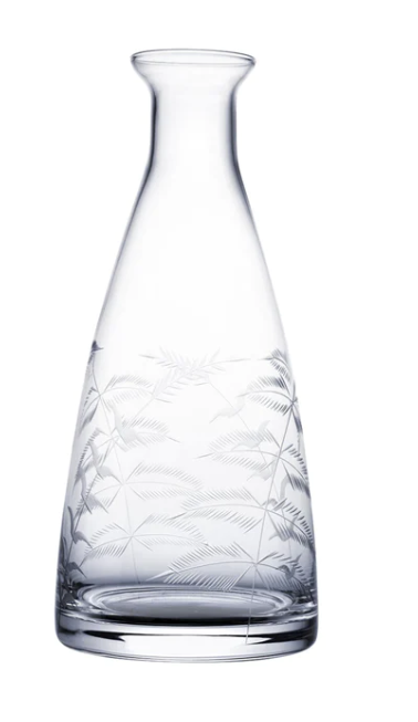 Crystal Table Carafe Fern Design