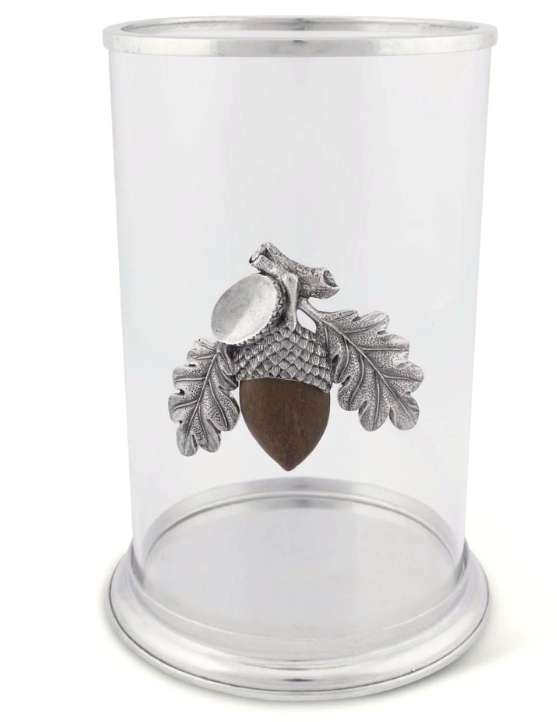 Large Acorn Pillar Candle Holder