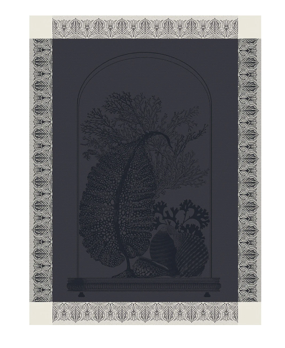 Tea Towel Curiosites Minerale - Grey