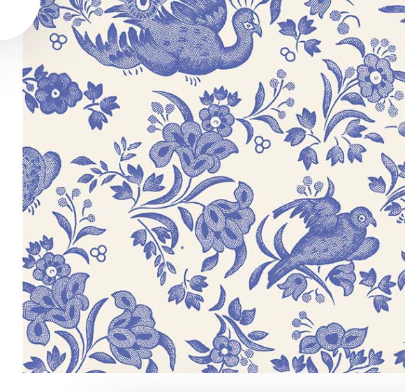 Blue Regal Peacock Guest Napkin - Pack of 16