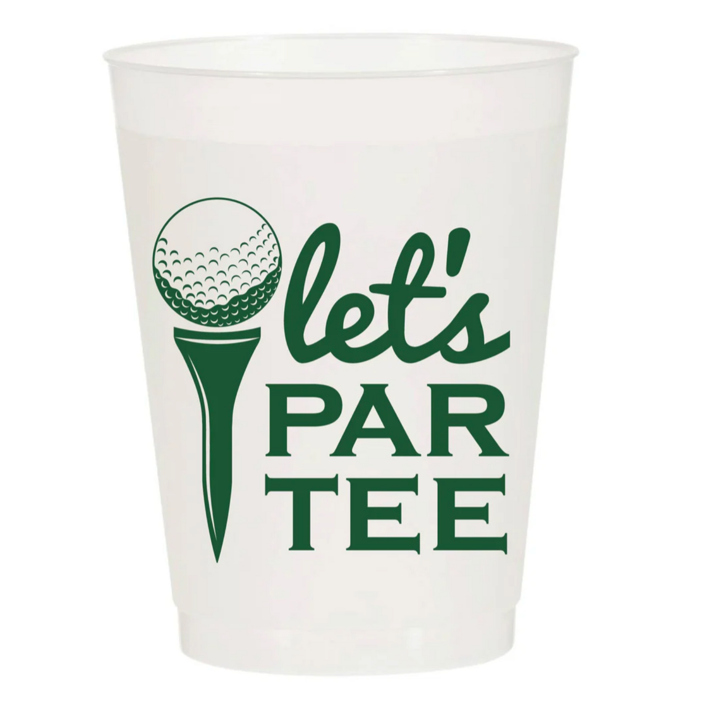 Let's ParTee Frosted Cups- 6 Pack
