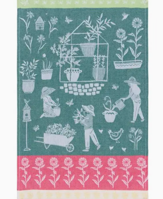 Green Thumb Jacquard Dishtowel