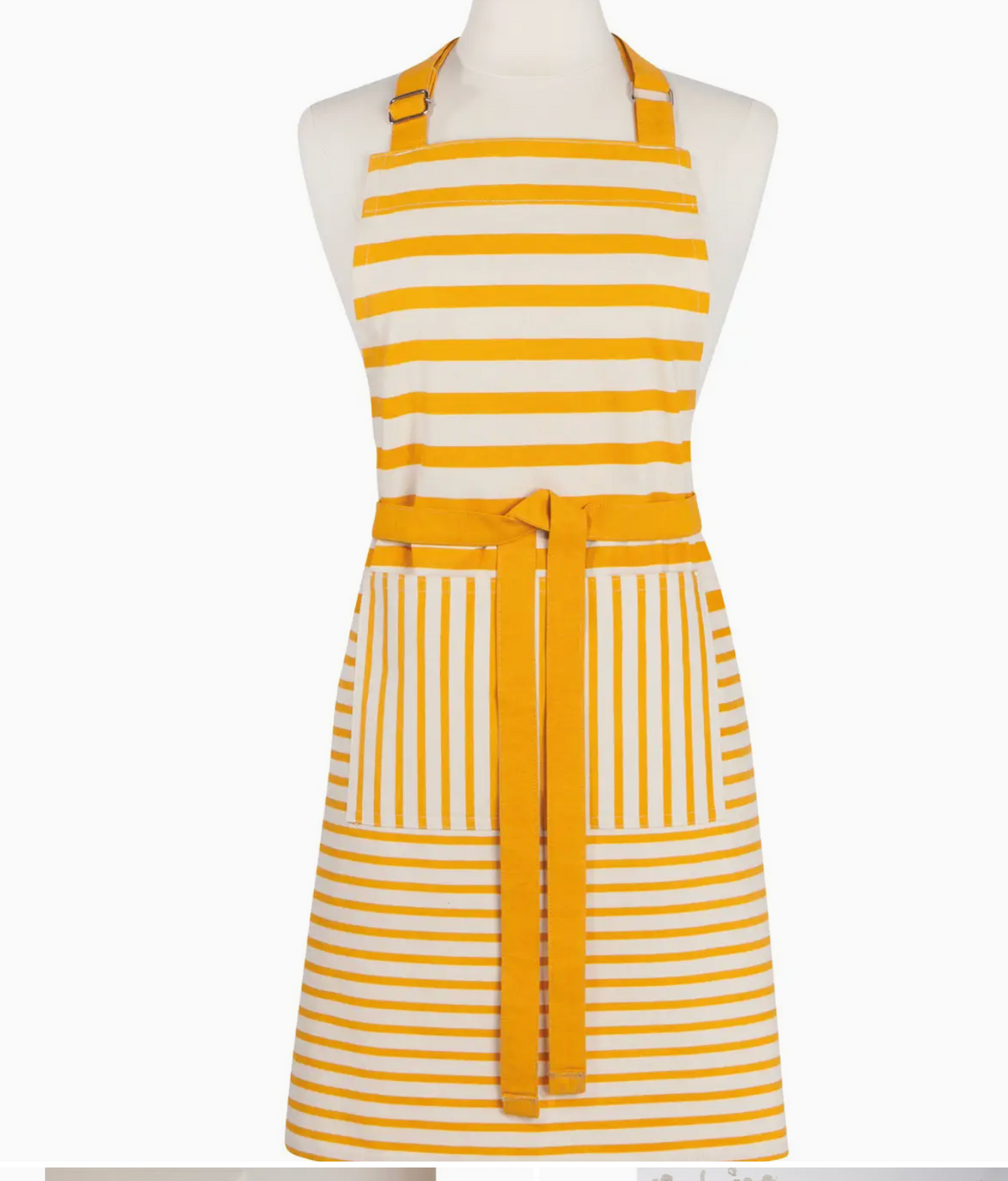 Awning Striped Ochre Chef Apron