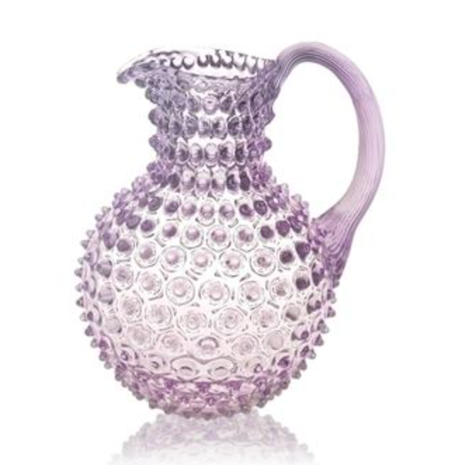 Lila hobnail pitcher 2L - light purple
