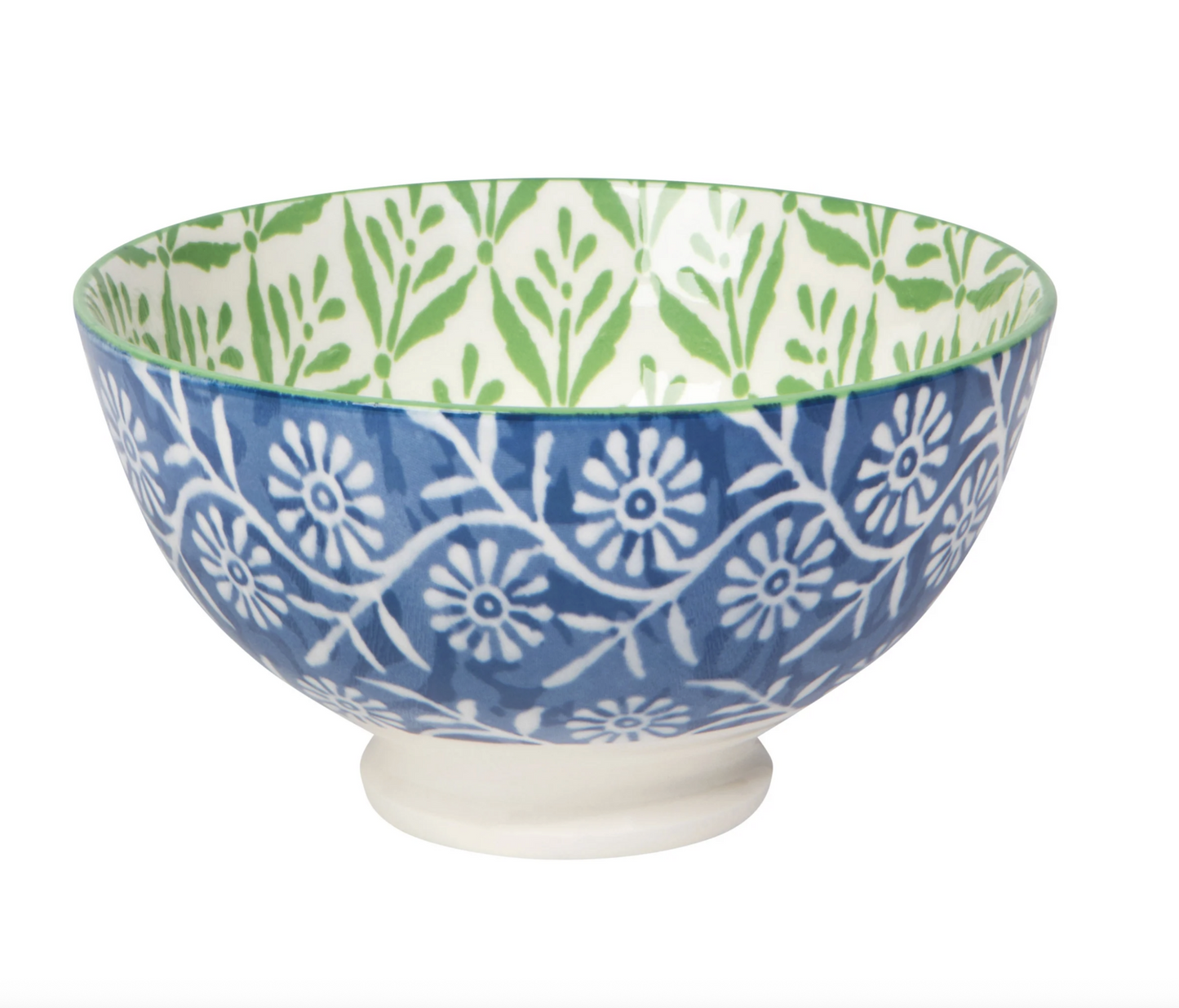 Green Leaf Stamped Bowl 4 inch