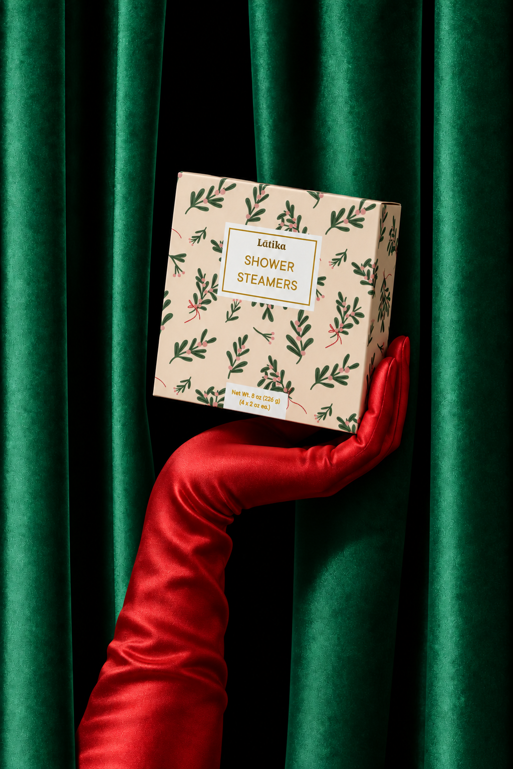 Christmas Holly Shower Steamers - stocking stuffers