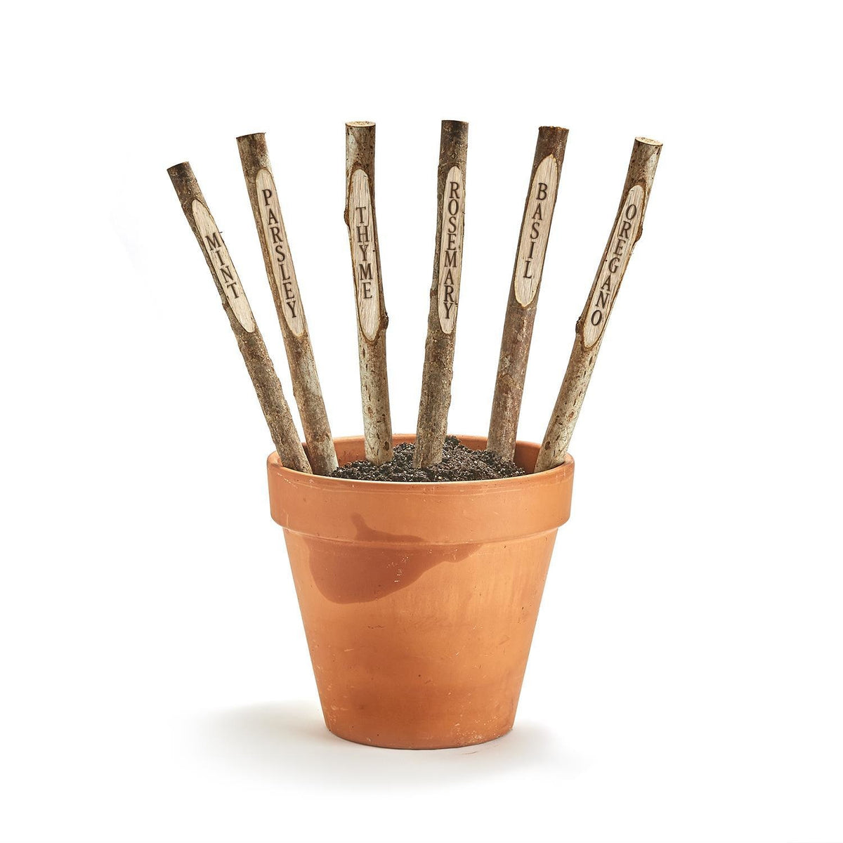 Set of 6 Garden Markers in Gift Bag - Iron