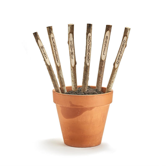 Set of 6 Garden Markers in Gift Bag - Iron