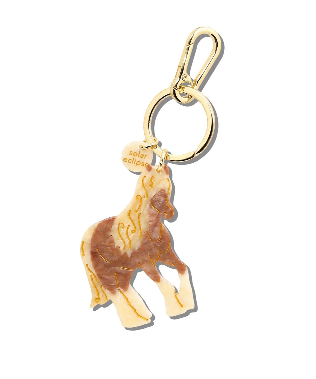 Hand-Painted Horse Bag Charm/Keychain