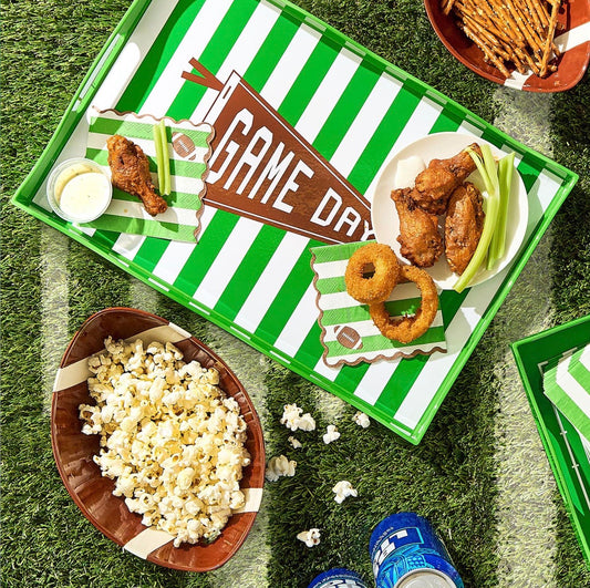 Game Day Football Field Decorative Tray - Large
