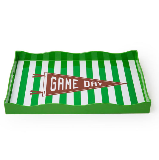 Game Day Football Field Decorative Tray - Large
