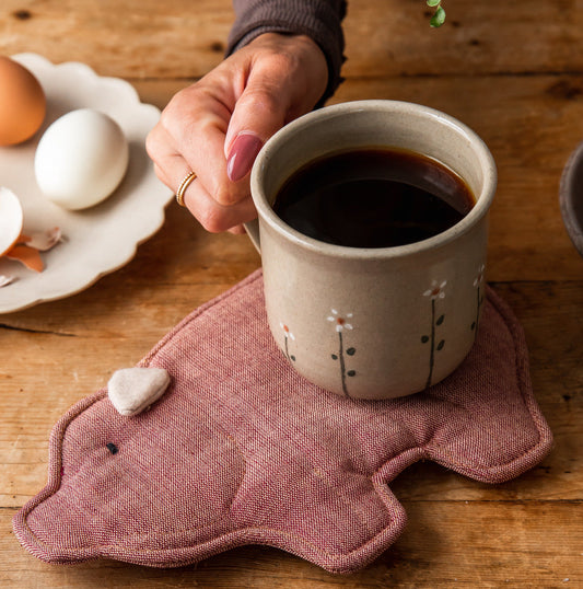 Piglet Hot Pad/ Rust