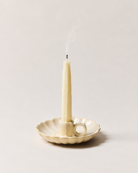 Cottage Candle Stick/Sand