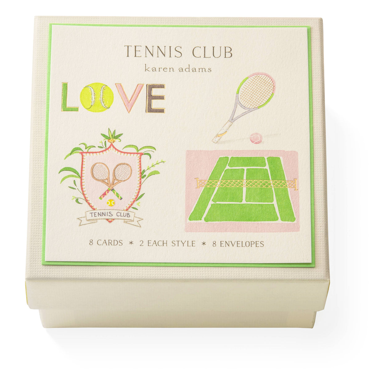 Tennis club card set