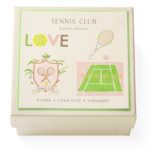 Tennis club card set