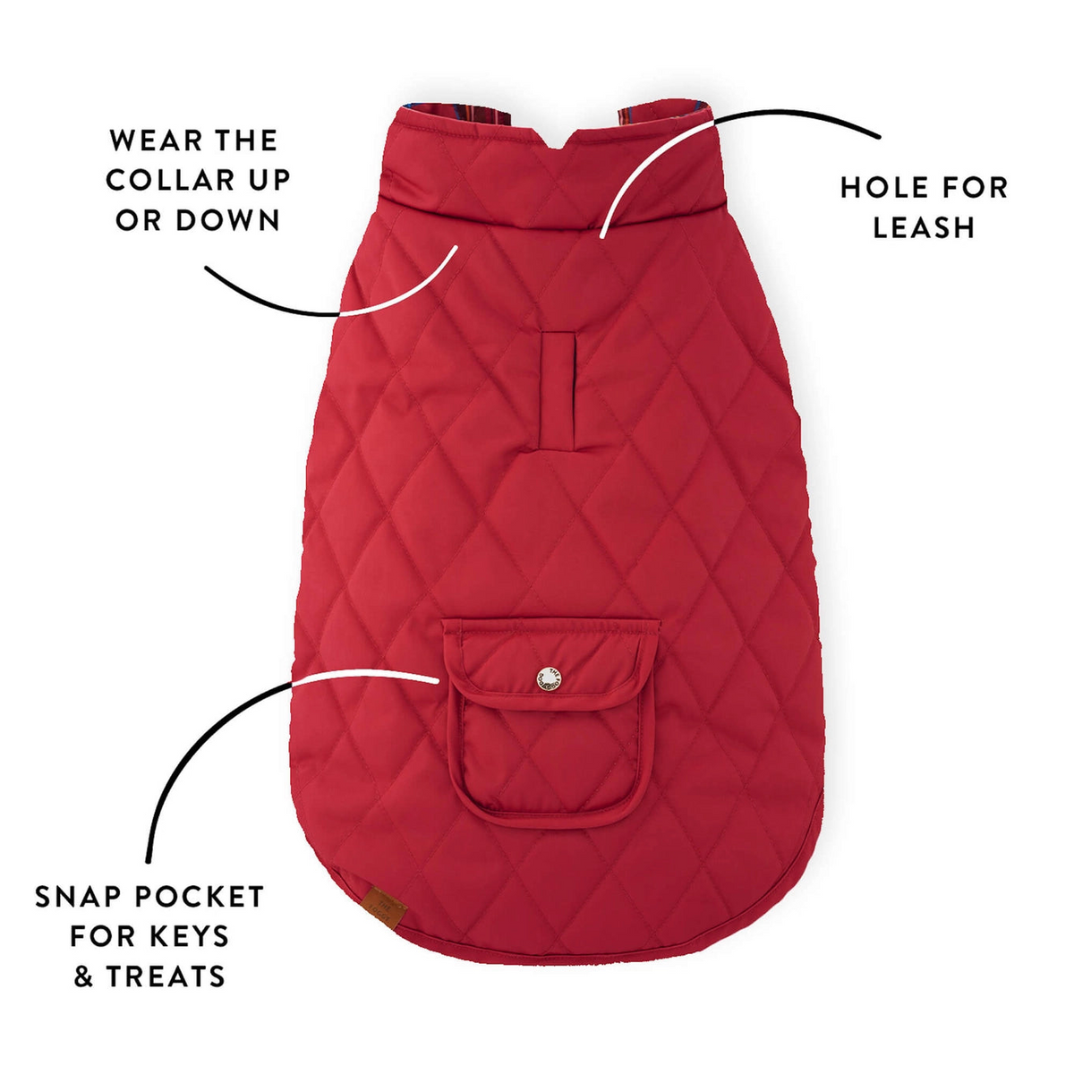 Tartan Reversible Dog Jacket