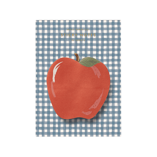 Apple Gingham Sticky Notes