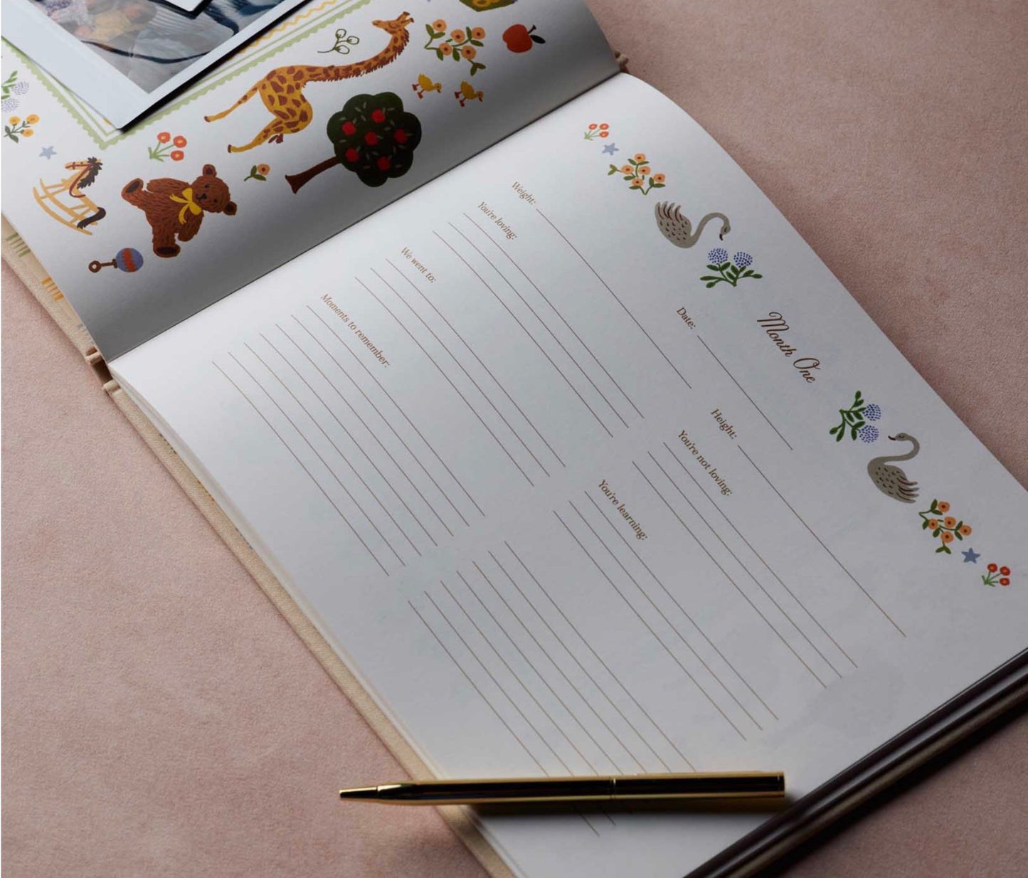 Storybook Embroidered Baby Memory Book