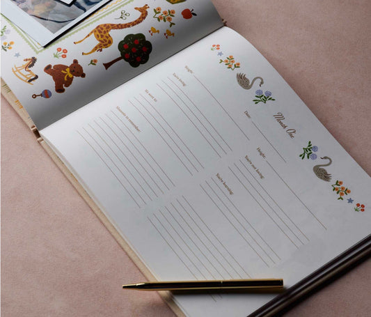 Storybook Embroidered Baby Memory Book