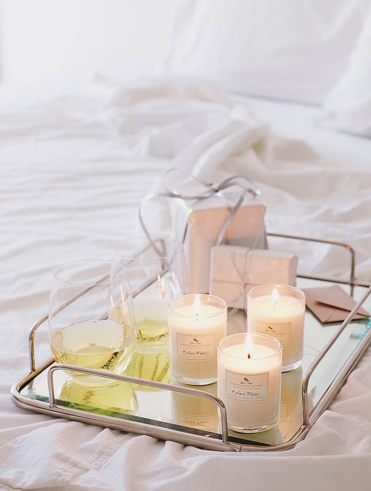 Roland Pine Votive Glass Soy Candle Gift Set