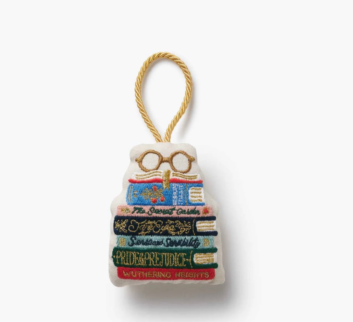 Book Club Embroidered Ornament