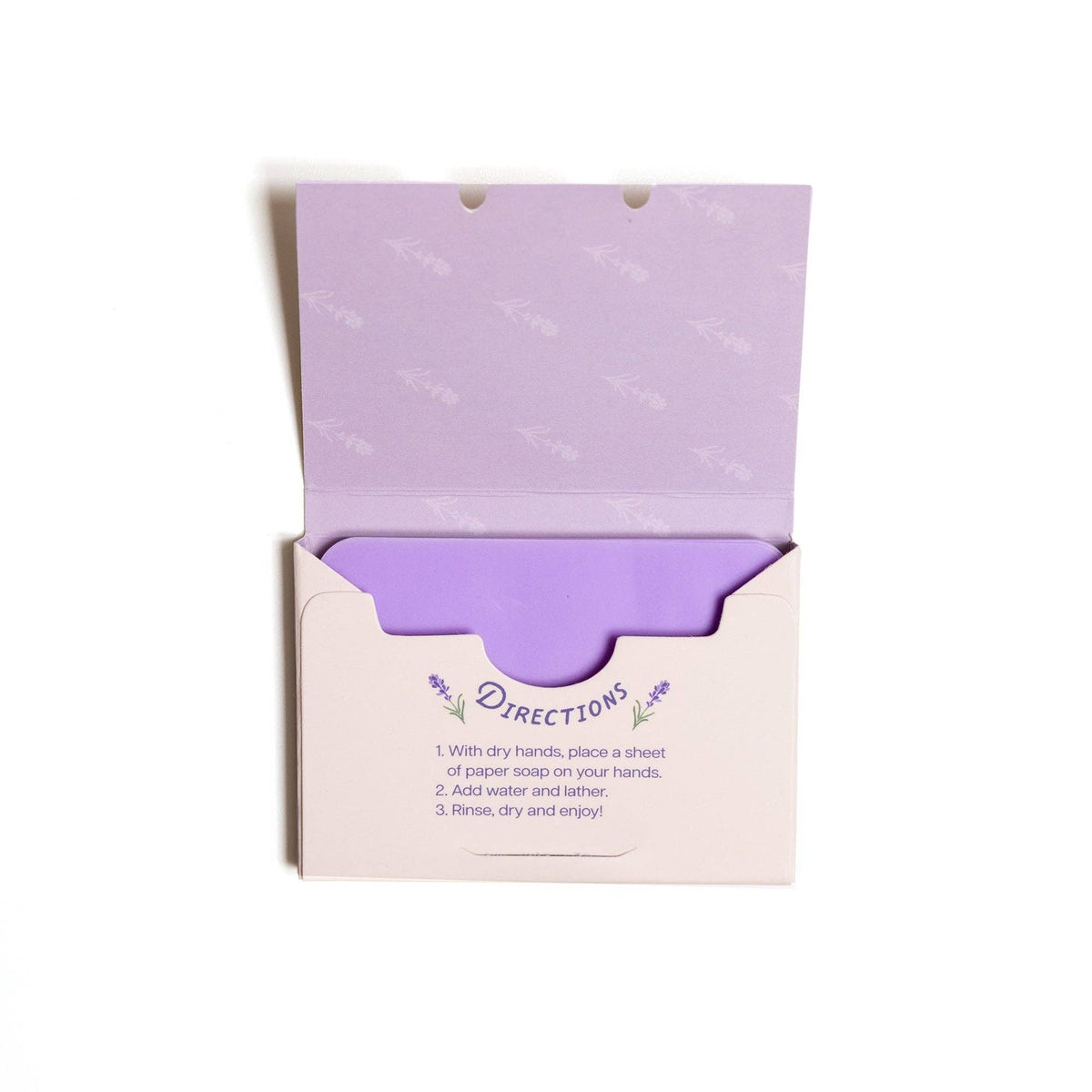 Paper Soap – Lavender + Fir Paper Soap, 50 sheets