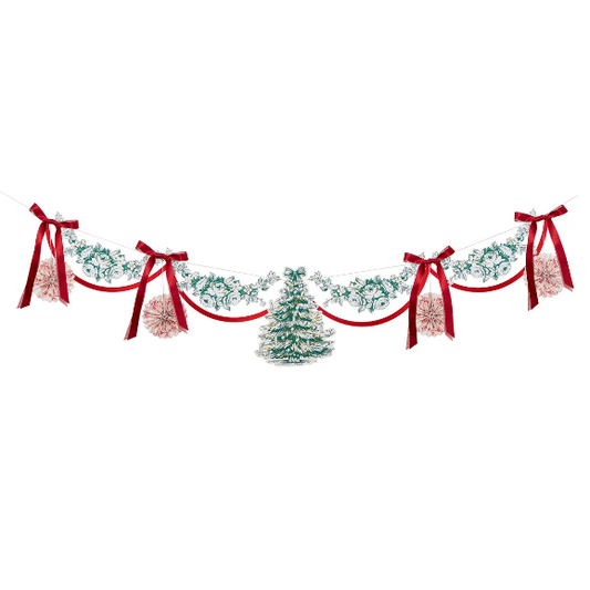 Toile De Jouy Christmas Garland