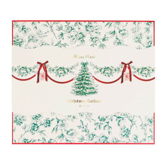 Toile De Jouy Christmas Garland