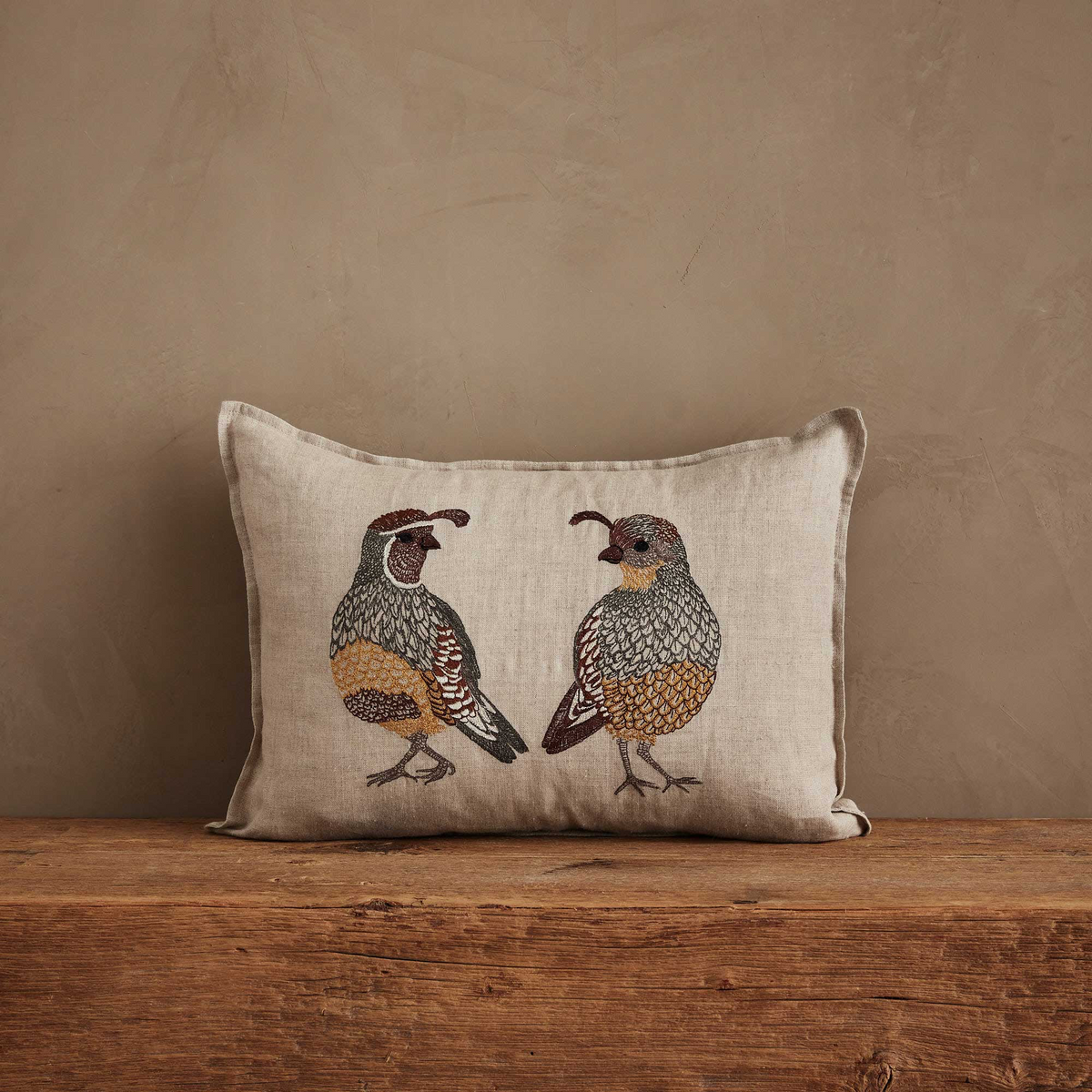 Desert Quail Love Pillow