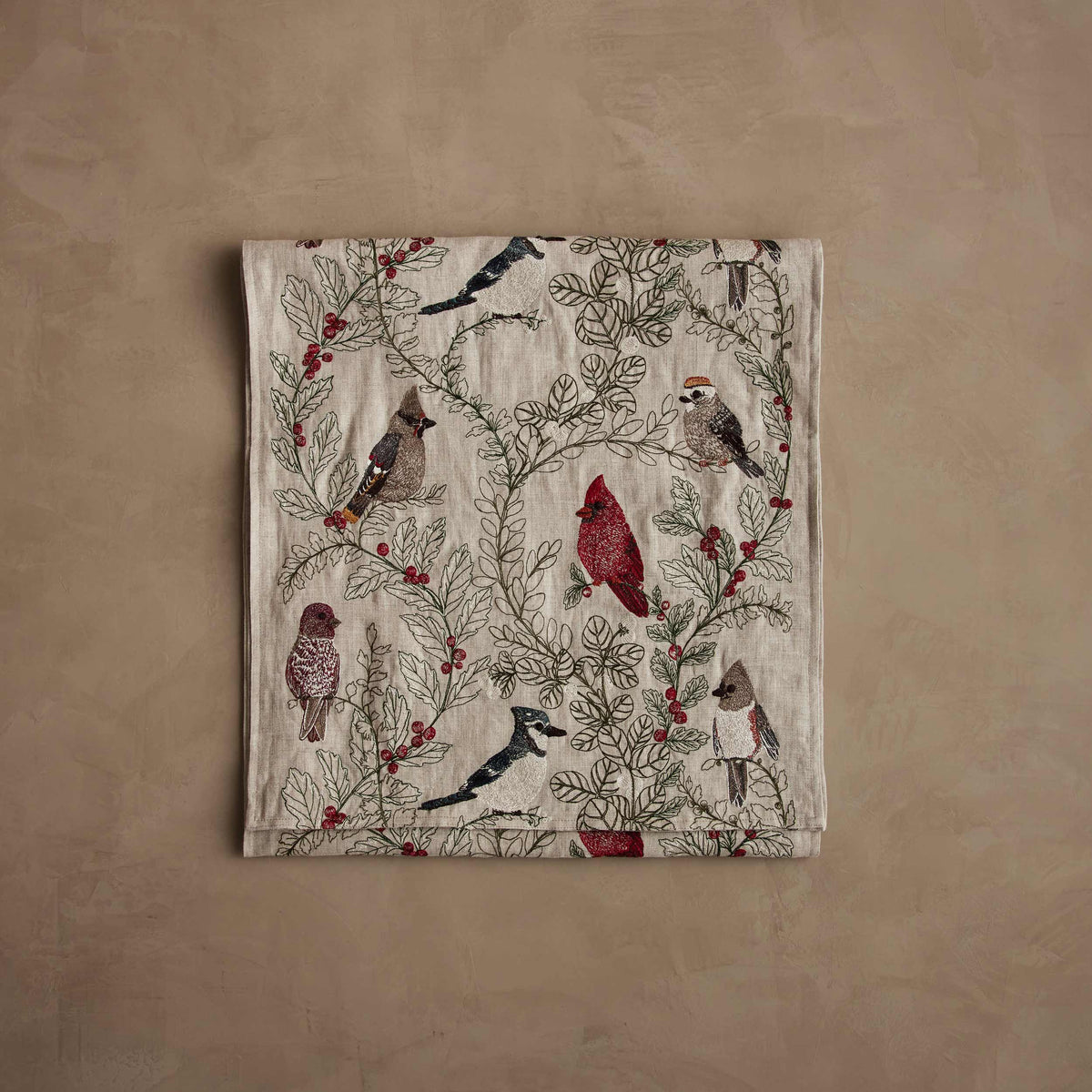 Winter Bird Table Runner