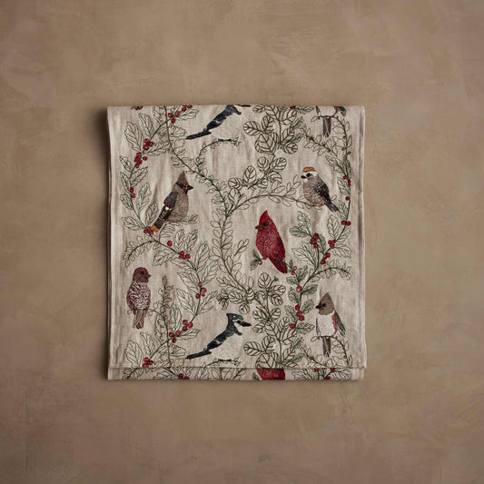 Winter Bird Table Runner